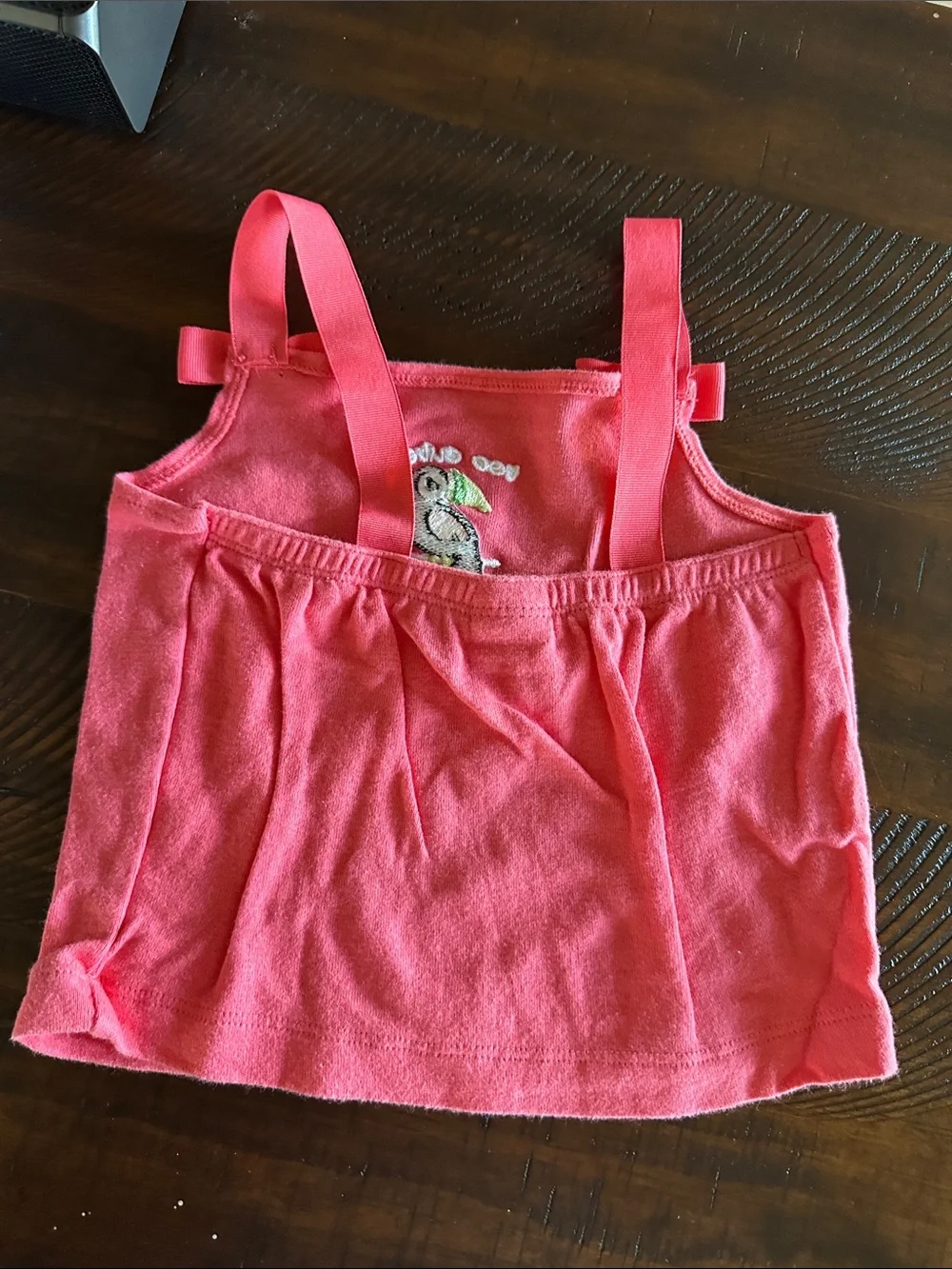 Gymboree Pink Tank Top with Toucan Embroidery